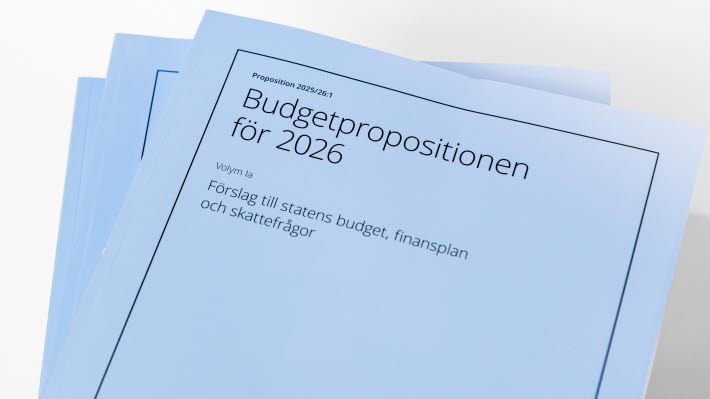 Budgetpropositionen för 2026.