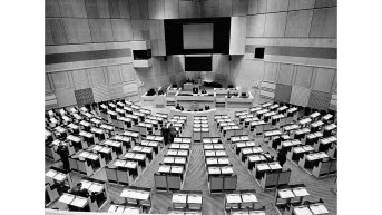 Riksdagens kammare i Kulturhuset vid Sergels torg