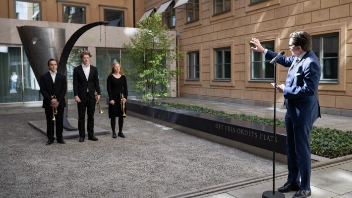 Talmannen på Det fria ordets plats