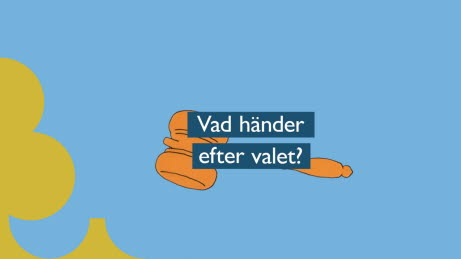 En blå bakgrund med klubba och text